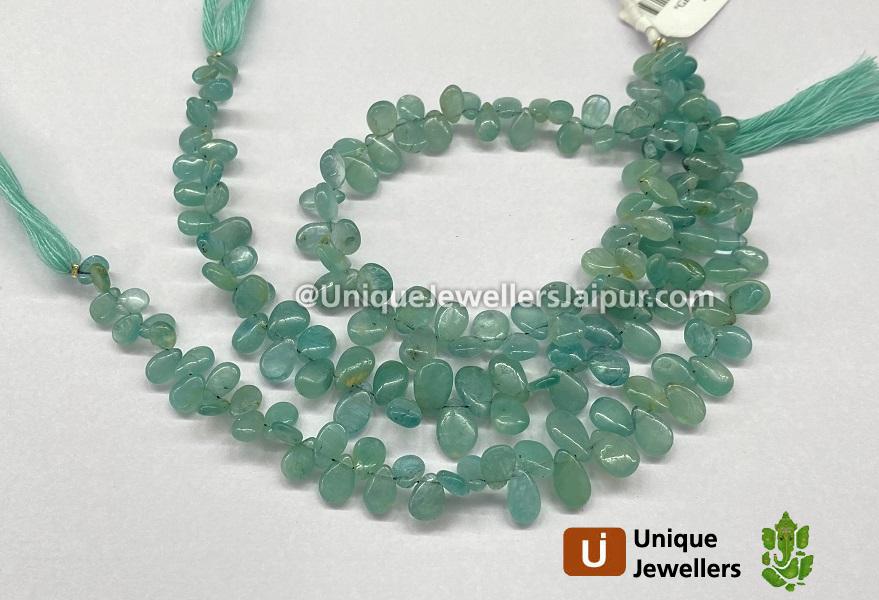 Paraiba Blue Grandidierite Smooth Pear Beads